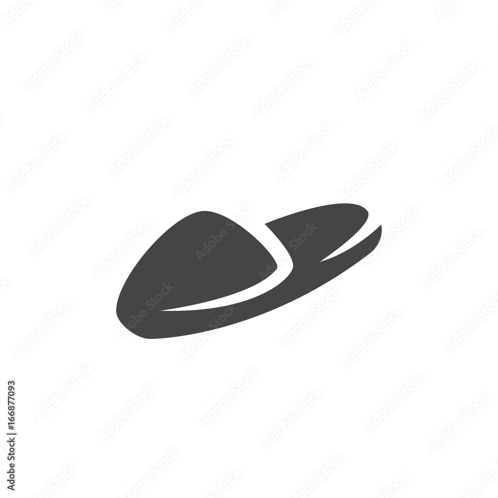 Home slippers icon. Vector logo on white background Home slippers icon. Vector logo on white background