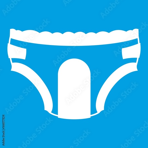 Adult diapers icon white
