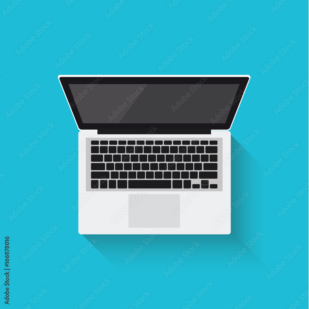 Laptop. Notebook. Flat design. Vector illustration. Laptop. Notebook. Flat design. Vector illustration.