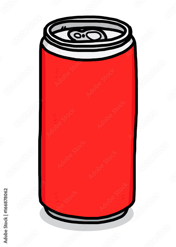 soft drink can / cartoon vector and illustration, hand drawn style, isolated on white background. soft drink can / cartoon vector and illustration, hand drawn style, isolated on white background.