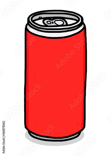 soft drink can / cartoon vector and illustration, hand drawn style, isolated on white background.
