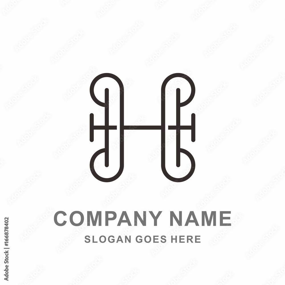 Monogram Letter H Geometric Square Circle Architecture Interior Construction Business Company Stock Vector Logo Design Template Monogram Letter H Geometric Square Circle Architecture Interior Construction Business Company Stock Vector Logo Design Template