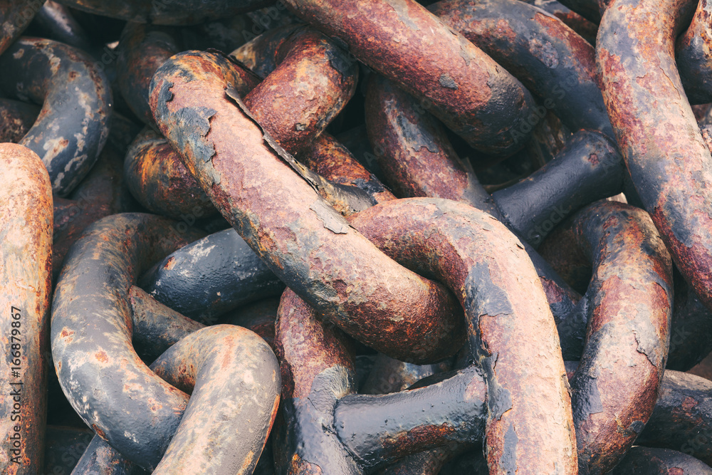 High contrast old chain background High contrast old chain background