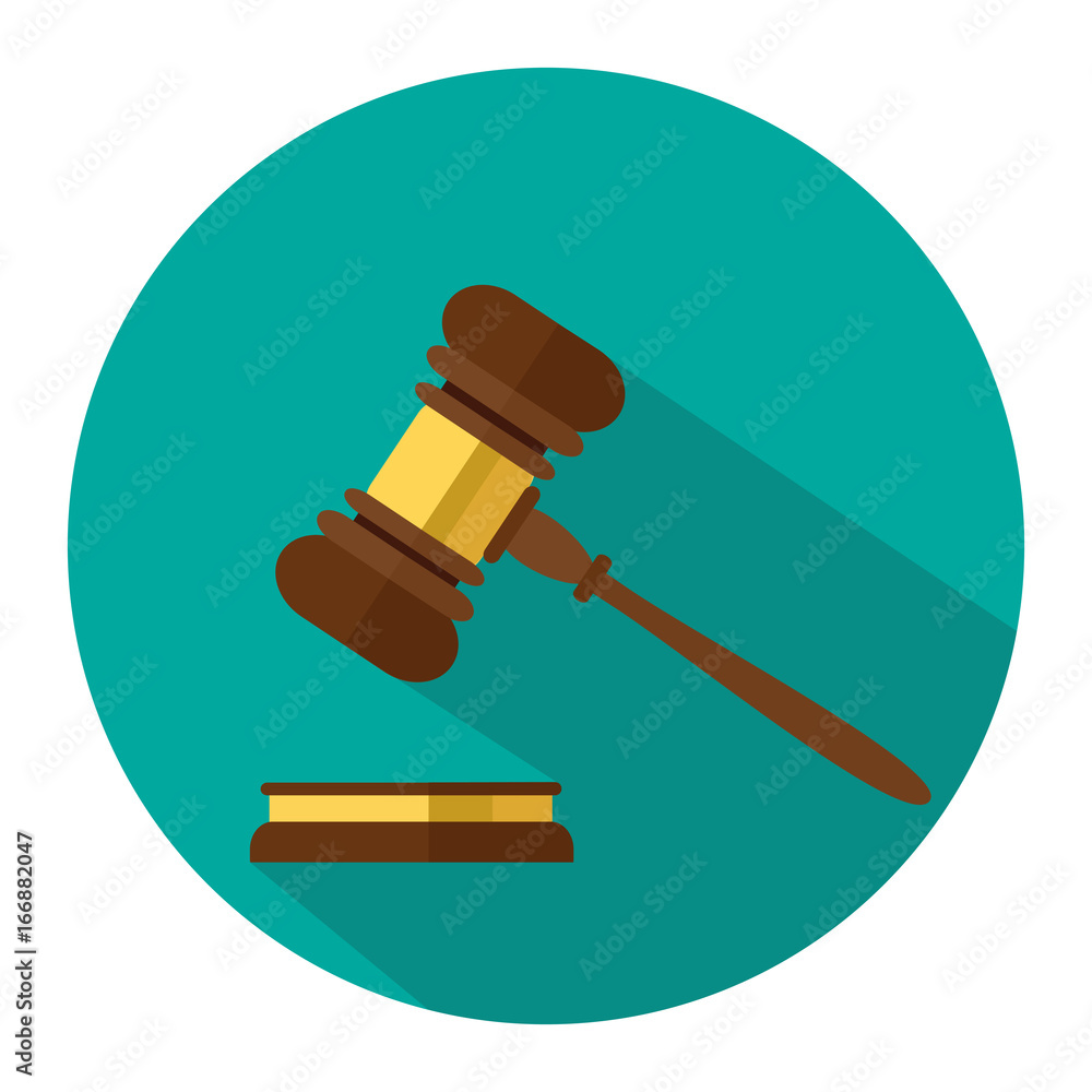 A wooden judge gavel, hammer of judge or auctioneer and soundboard, vector illustration. Flat style isolated on background A wooden judge gavel, hammer of judge or auctioneer and soundboard, vector illustration. Flat style isolated on background