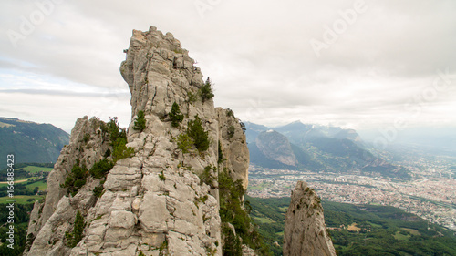 Les 3 pucelles, three chimneys in France photo