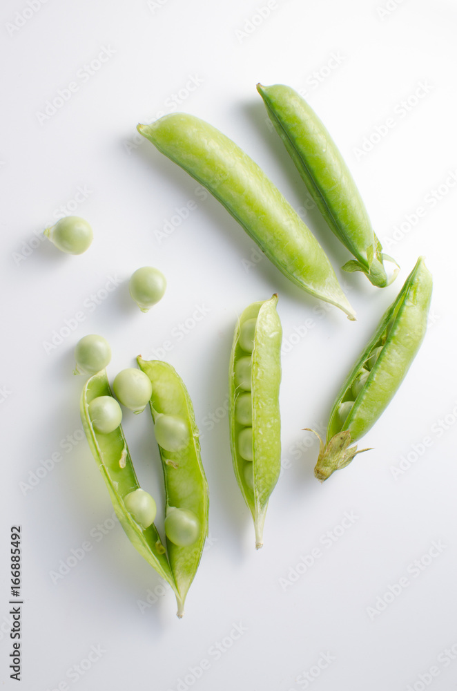 Green polka dots on a white surface Green polka dots on a white surface