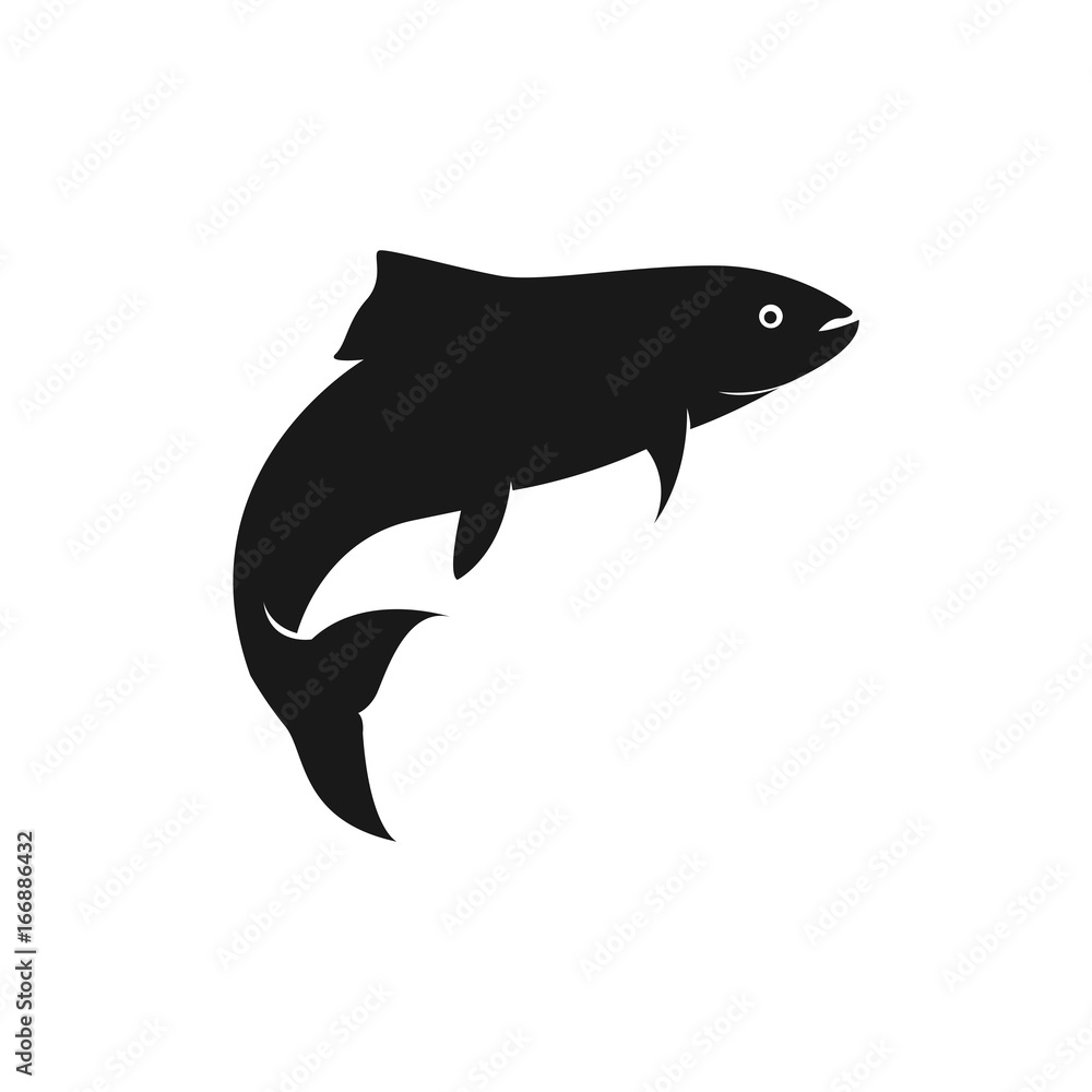 fish silhouette vector Stock Vector