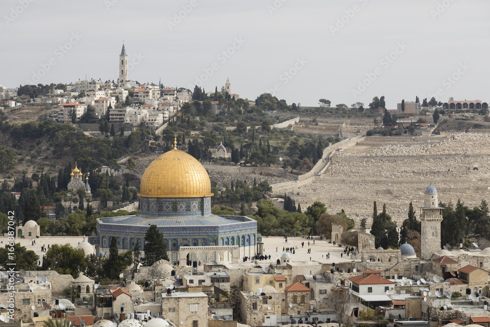 Mousque of Al-aqsa (Dome of the Rock) in Old Town - Jerusalem, Israel
