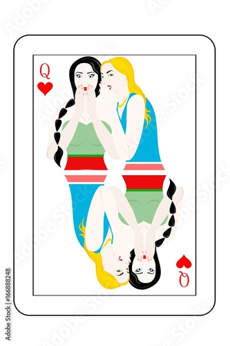 two girls card