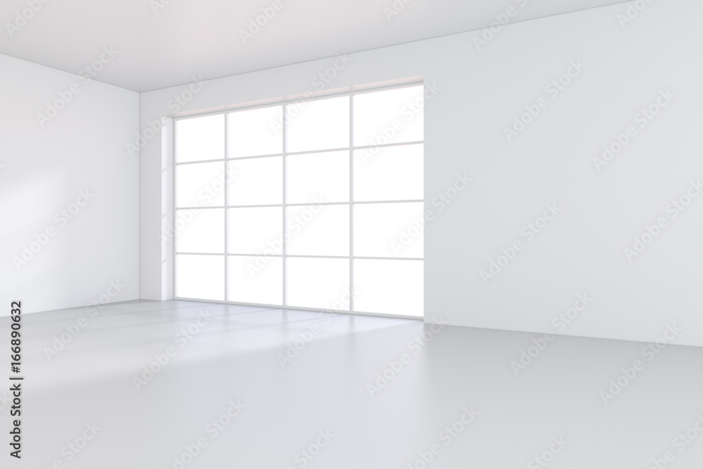 large office with windows and falling light from the window to the floor. 3D rendering. large office with windows and falling light from the window to the floor. 3D rendering.