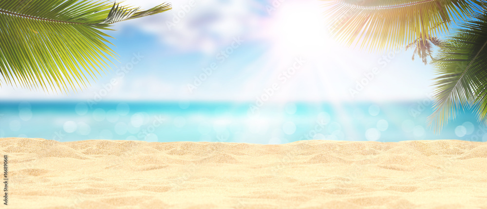 Fototapeta premium Schöner Strand - Urlaub Konzept