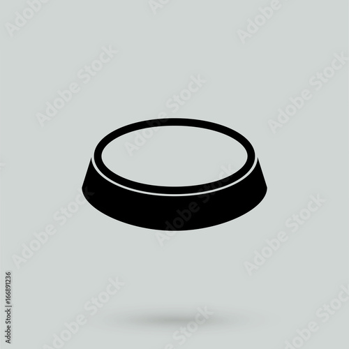 Dog bowl icon.