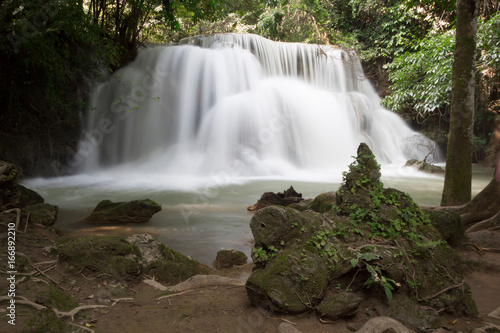 Huaymaekamin Waterfall is beautiful waterfall in Kanchanaburi   Thailand