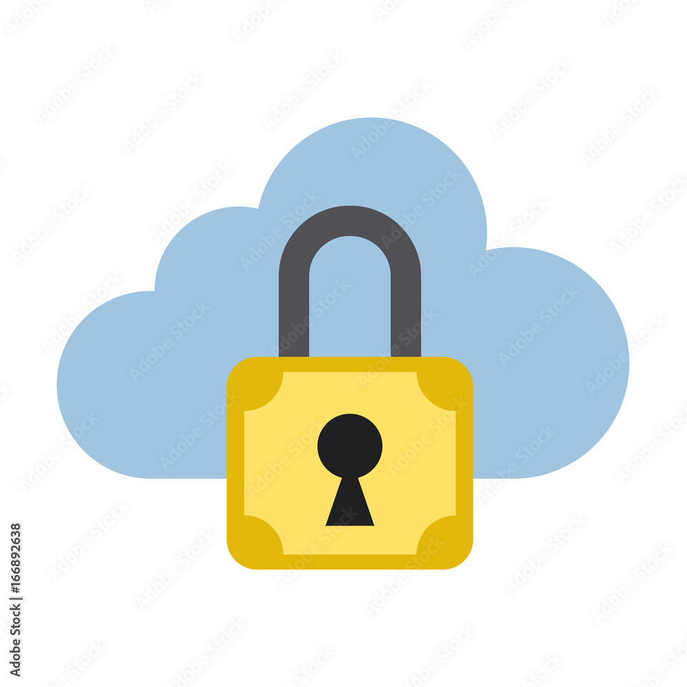 Cyber security flat icon Cyber security flat icon