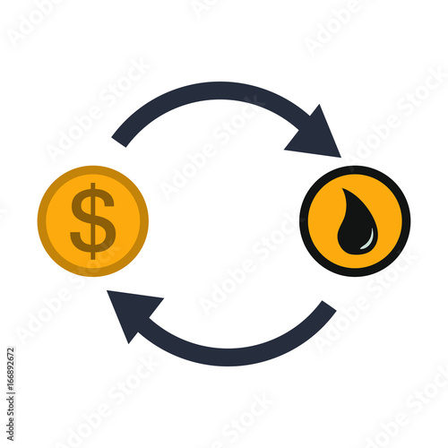 Oil industry flat icon
