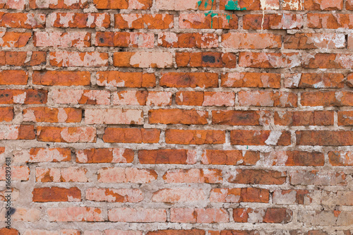 Wall of old brick