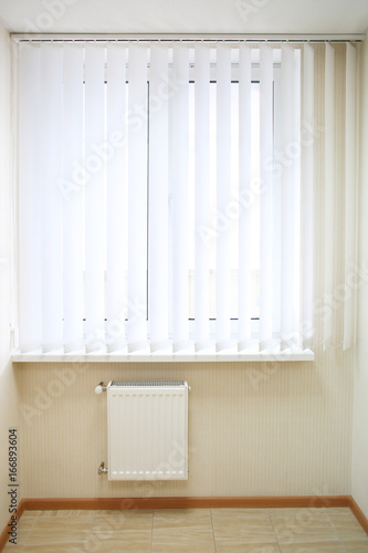 Wallpaper Mural Window with white jalousie in modern apartment Torontodigital.ca