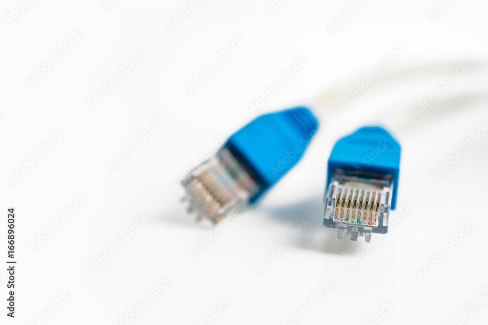 Network cable with RJ 45 connector Network cable with RJ 45 connector