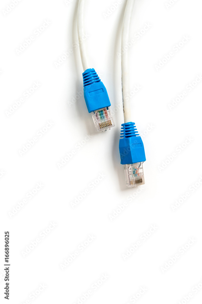 Network cable with RJ 45 connector Network cable with RJ 45 connector