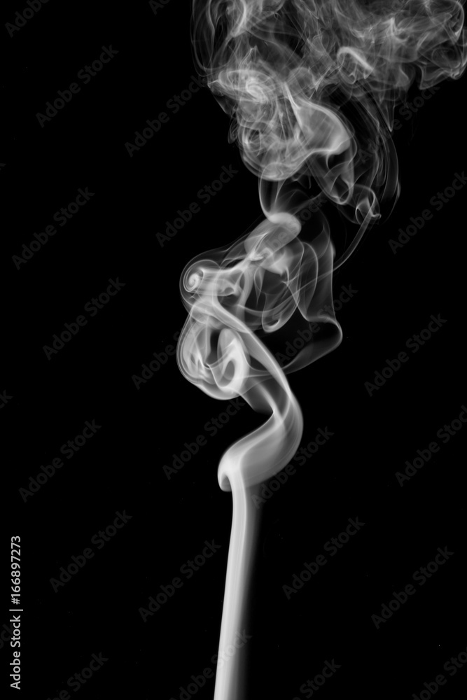 Movement of smoke,Abstract white smoke on black background Movement of smoke,Abstract white smoke on black background
