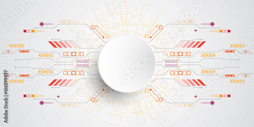 Vector abstract technology concept.