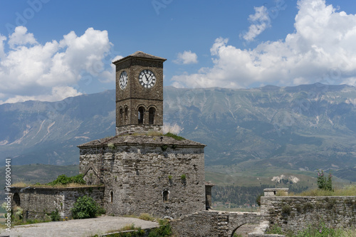 Clocktower in Gjirokastra castle photo