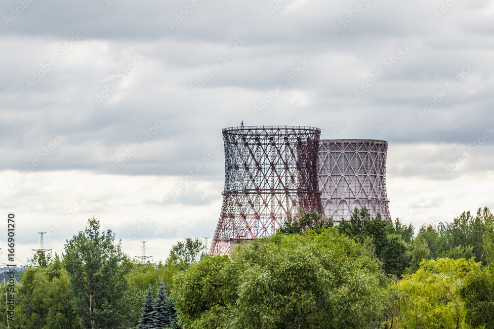 Fototapeta premium Power station landscape.