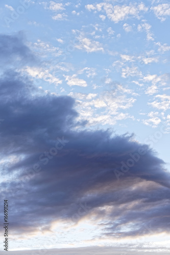 blue sky with clouds, background