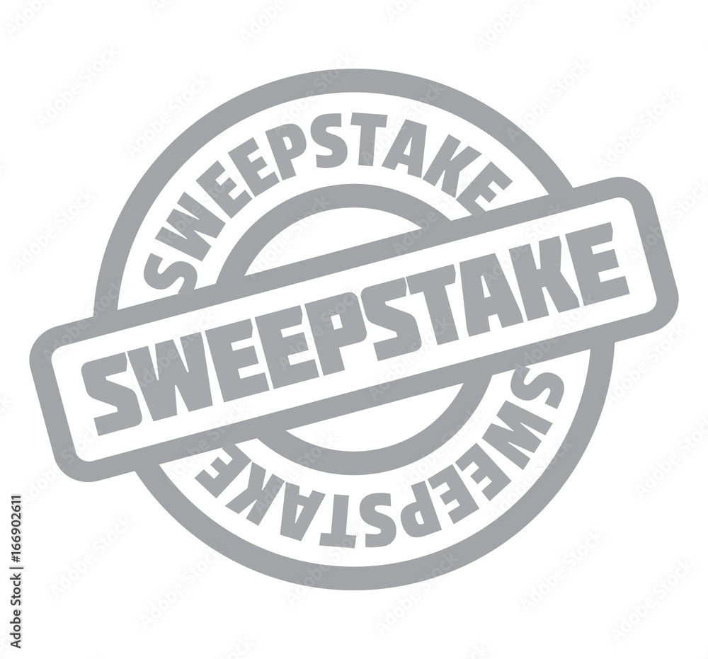 Sweepstake rubber stamp. Grunge design with dust scratches. Effects can be easily removed for a clean, crisp look. Color is easily changed. Sweepstake rubber stamp. Grunge design with dust scratches. Effects can be easily removed for a clean, crisp look. Color is easily changed.