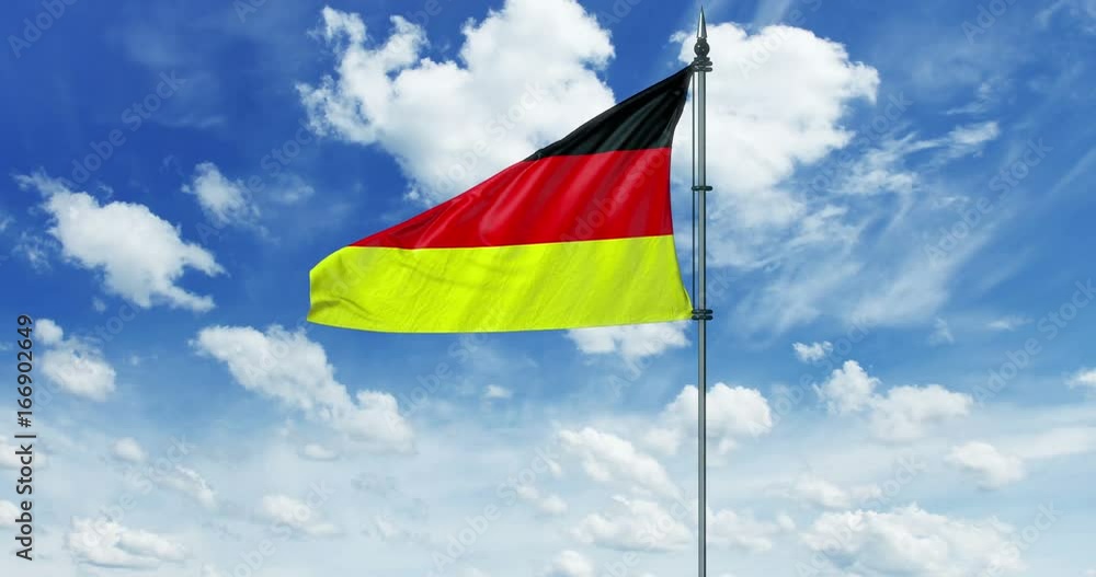 Germany flag animation, alpha channel Germany flag animation, alpha channel