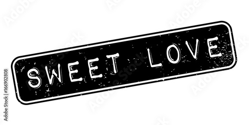 Sweet Love rubber stamp. Grunge design with dust scratches. Effects can be easily removed for a clean, crisp look. Color is easily changed.