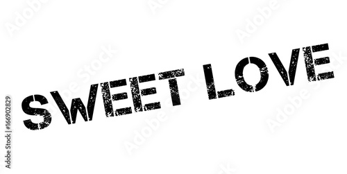 Sweet Love rubber stamp. Grunge design with dust scratches. Effects can be easily removed for a clean, crisp look. Color is easily changed.