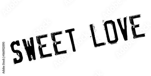 Sweet Love rubber stamp. Grunge design with dust scratches. Effects can be easily removed for a clean, crisp look. Color is easily changed.
