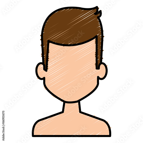 young man shirtless avatar character