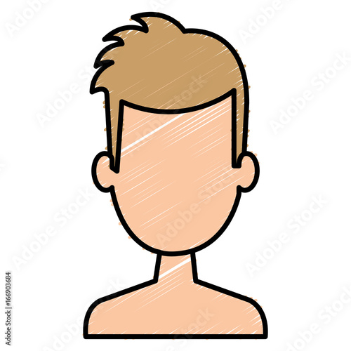 young man shirtless avatar character