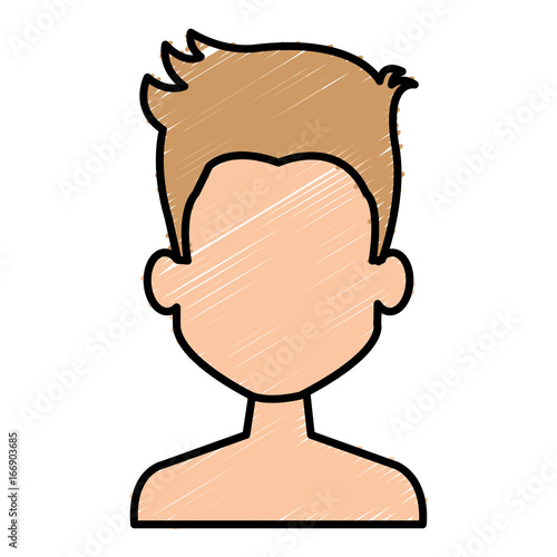 young man shirtless avatar character