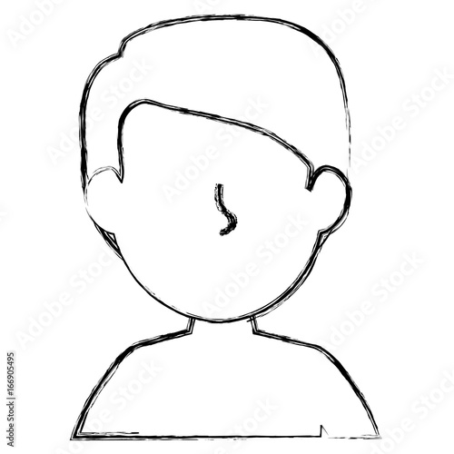 young man shirtless avatar character