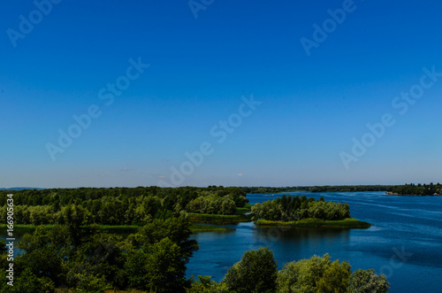 Fototapeta Naklejka Na Ścianę i Meble -  View on a river Dnieper on summer
