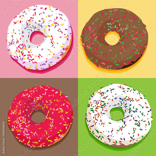Colorful Donuts Set
