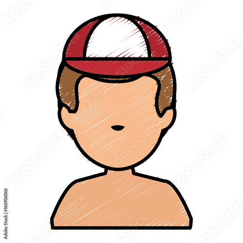 young man shirtless avatar character