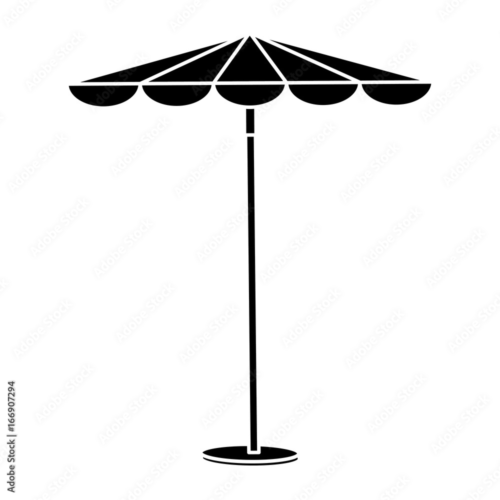 Obraz premium umbrella beach isolated icon