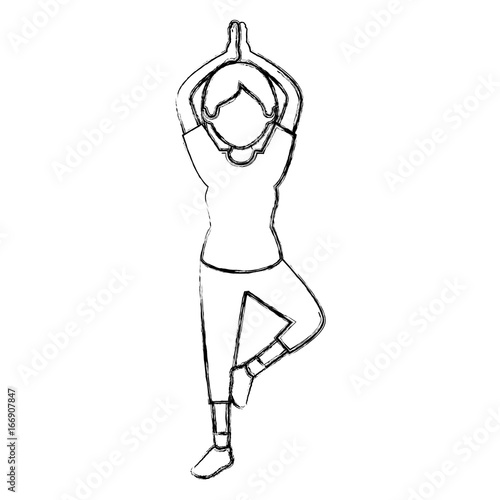 beautiful woman dancing vallet
