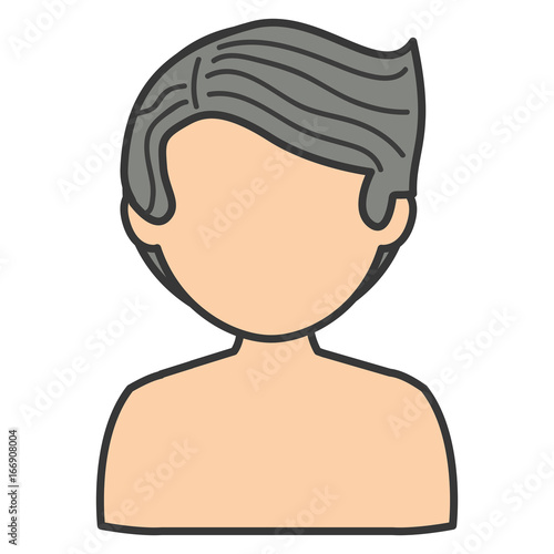 young man shirtless avatar character