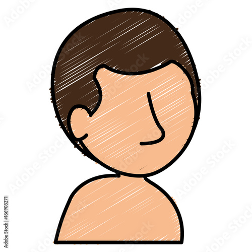 young man shirtless avatar character