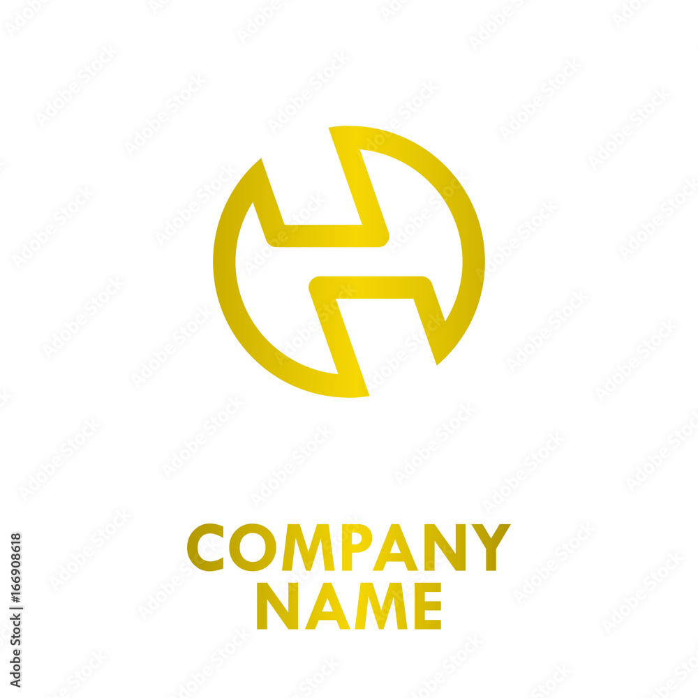 Circle Gold Logo Design Circle Gold Logo Design