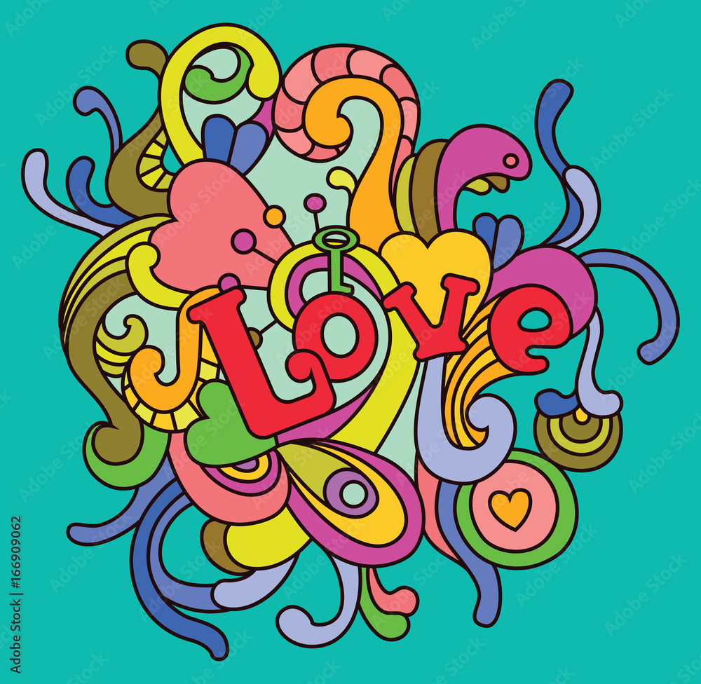 Love illustration for Valentines Day