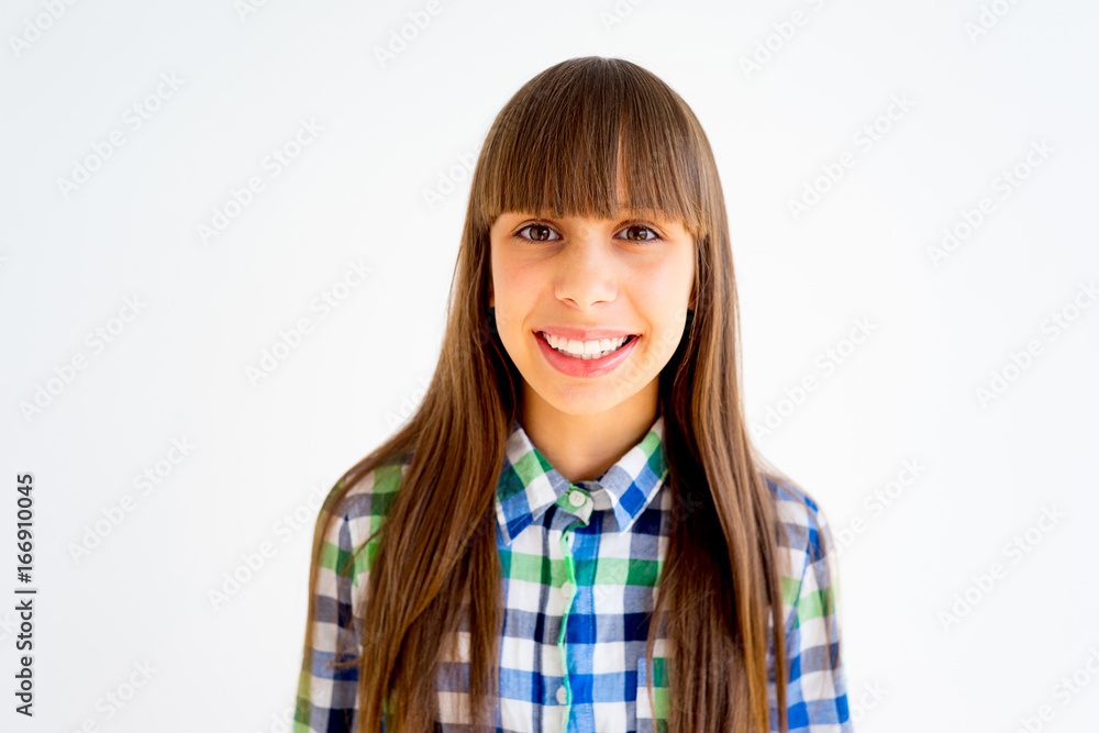 Girl showing emotions