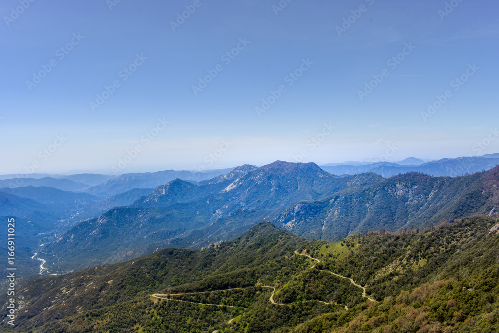 Mountain landscape at Sequoia National Park