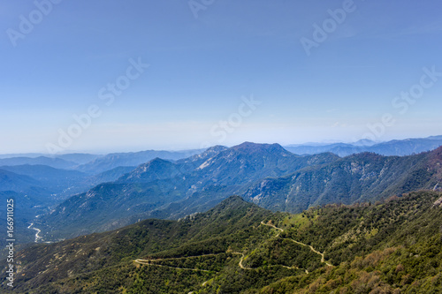 Mountain landscape at Sequoia National Park