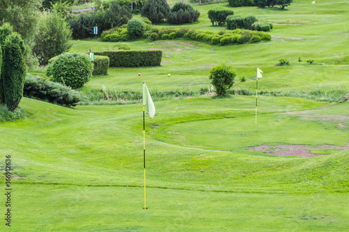 Golf course in the countryside. photo